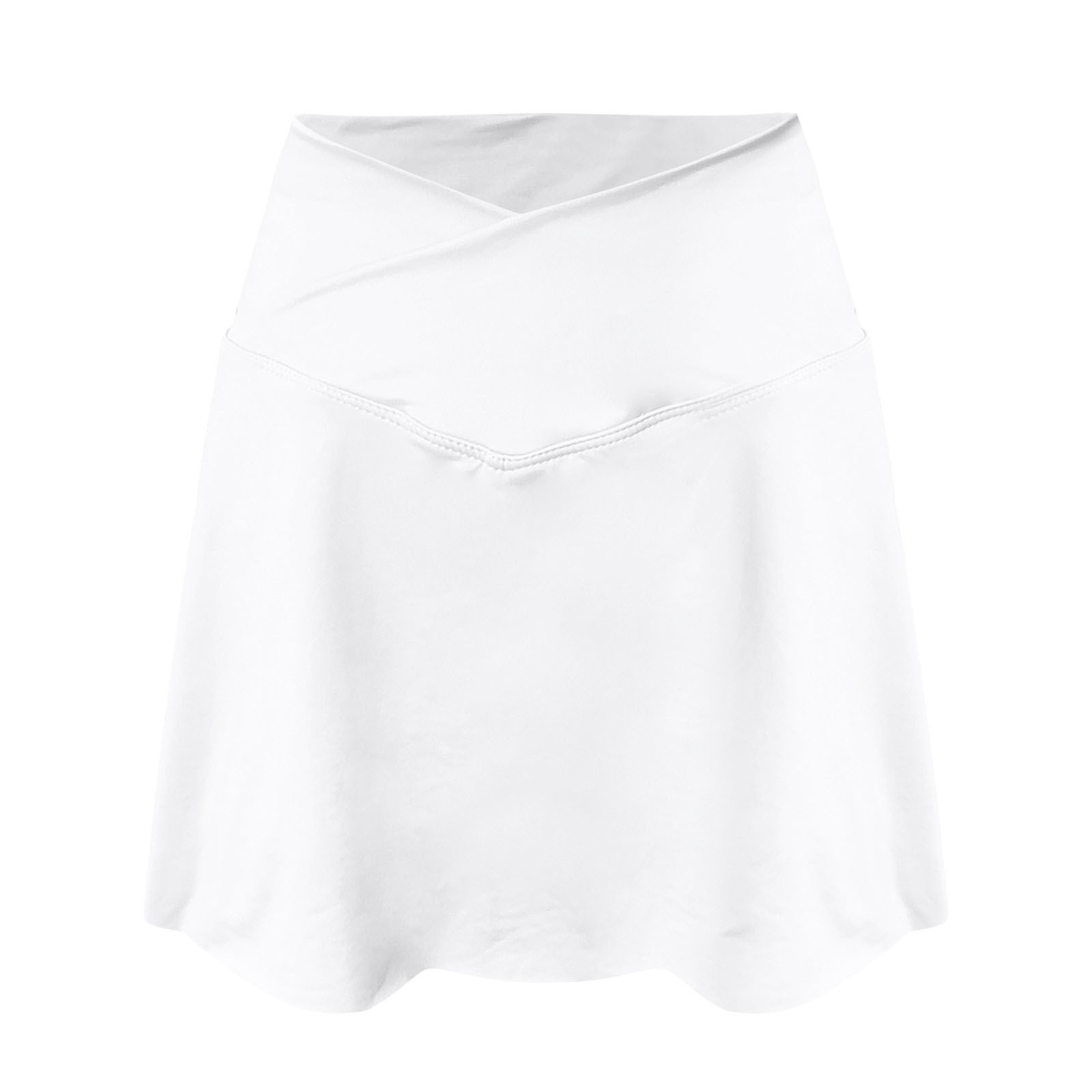 thumbnail image 5 of Falda de tenis plisada 2 en 1 para mujer - Falda pantalón deportiva de cintura alta con bolsillos, 5 of 6